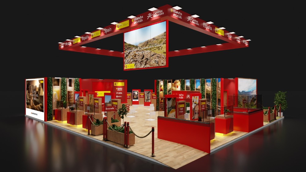 stand de MAPA en FITUR, rendering