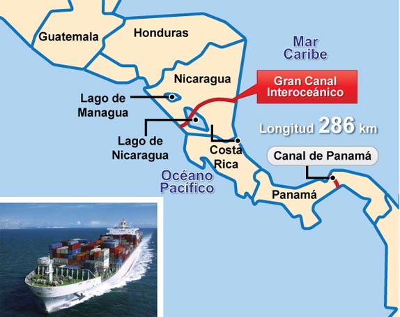 Anuncian para diciembre inicio de las obras de canal interoceánico en Nicaragua