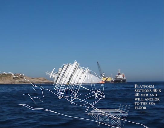 Operaciones para retirar el Costa Concordia tomarán un año y 300 millones de dólares