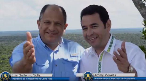 Presidentes de Guatemala y Costa Rica promueven turismo centroamericano