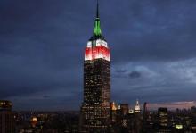 Iluminan Empire State en NY para celebrar Independencia de México