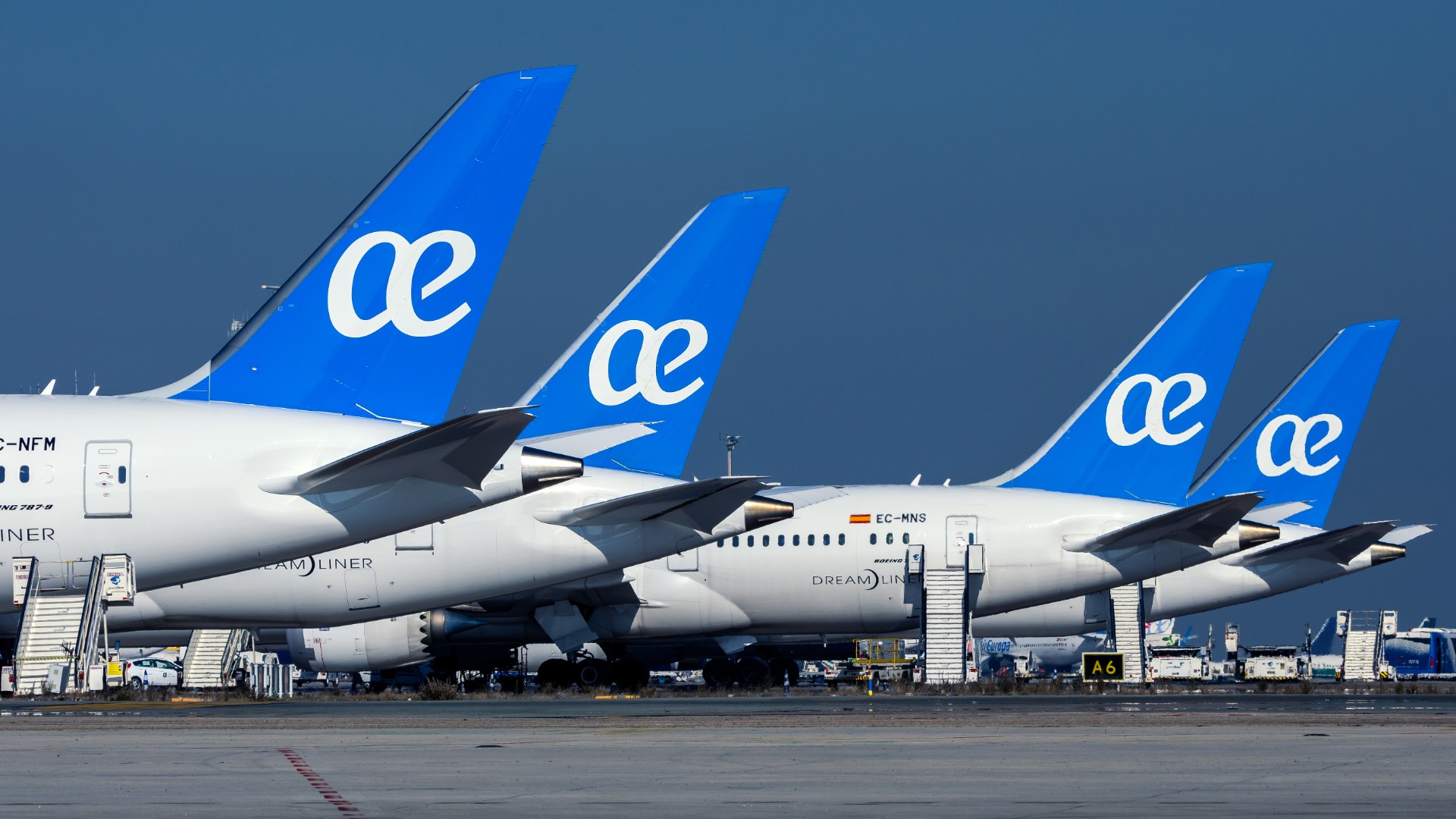 colas de aviones de Air Europa