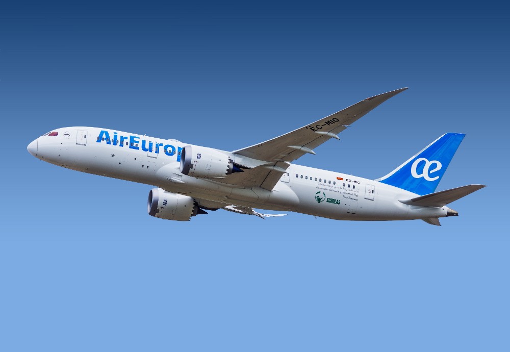 Dreamliner de Air Europa tras el despegue