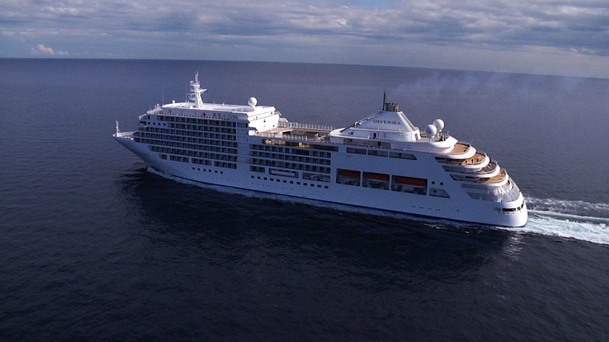 Silversea crucero desde arriba