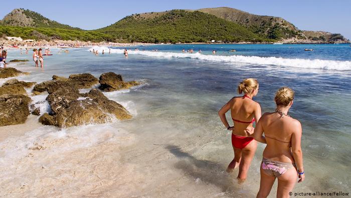 turistas alemanas en las Baleares