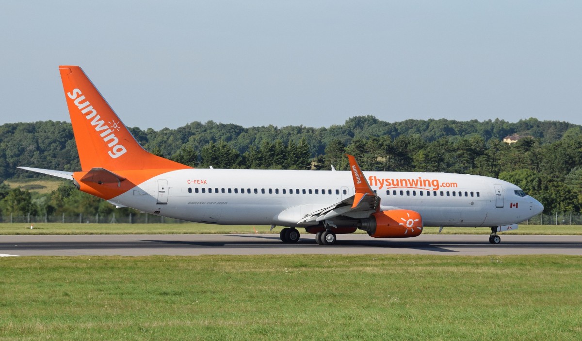 avión Boeing de Sunwing Airlines