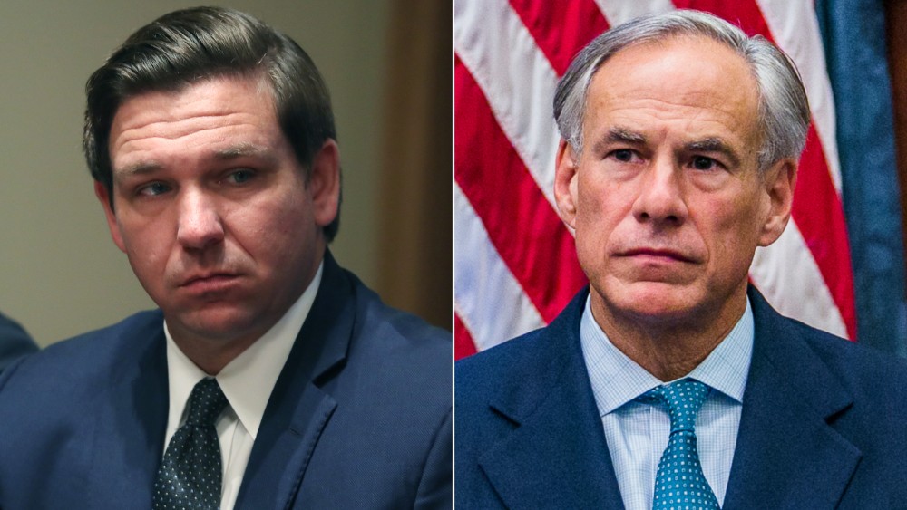 Ron DeSantis y Greg Abbott