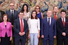 Su Majestad la Reina recibió en audiencia a una representación de la Asociación Española de Editoriales de Publicaciones Periódicas, con motivo de su 20º aniversario. 